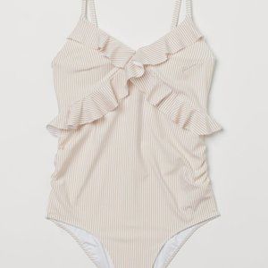 H&M MAMA Flounce-trimmed Maternity Swimsuit